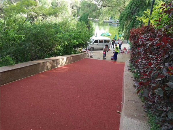 辽宁彩色路面施工